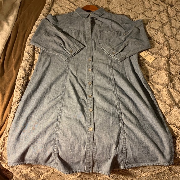 Coldwater Creek Dresses & Skirts - Classic Fall 🍁 Denim Shirt Dress